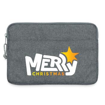 Joyeux Noël Police Police Graffiti Star Noël - Sacoche pour ordinateur portable 13 pouces - gris chiné - Devant