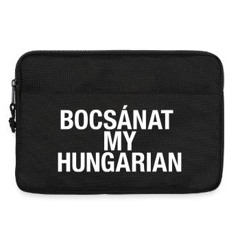 Ungarisch lernen Ungarn Sprache - Laptoptasche 13" - Schwarz - Vorne