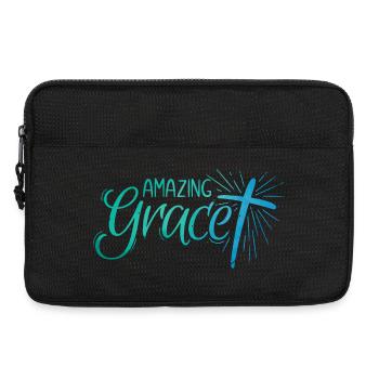 Lettrage Amazing Grace - Sacoche pour ordinateur portable 13 pouces - noir - Devant