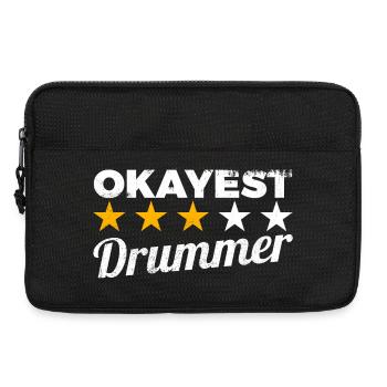 Okayest Drummer - Laptoptasche 13" - Schwarz - Vorne