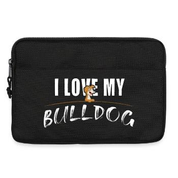 I love my Bulldog - Laptoptasche 13" - Schwarz - Vorne