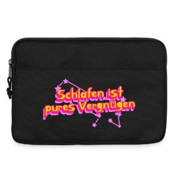 Pure pleasure of sleeping - Laptop bag 13" - black - Front