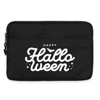 Festliches Halloween Fledermaus Typografie Design - Laptoptasche 13" - Schwarz - Vorne