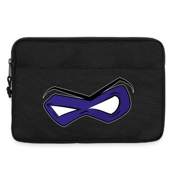 Masque Bleu Intense - Sacoche pour ordinateur portable 13 pouces - noir - Devant