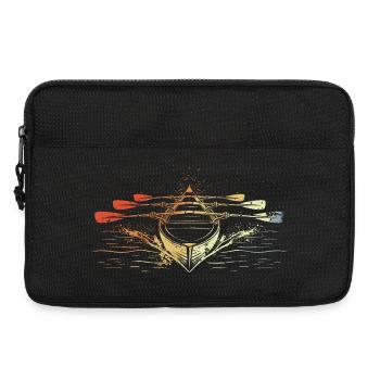 Rennruderboot Vintage Look - Laptoptasche 13" - Schwarz - Vorne