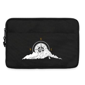 Mountain and Compass - Laptop bag 13" - black - Front