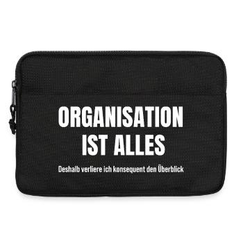 Organisation ist mein heimliches Chaos-System - Laptoptasche 13" - Schwarz - Vorne