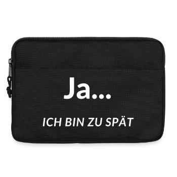 Ja ich bin zu spät Verspätung unpünktliche Freunde - Sacoche pour ordinateur portable 13 pouces - noir - Devant
