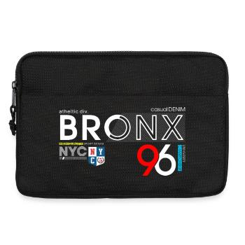 Graphique de style sportif urbain du Bronx - Sacoche pour ordinateur portable 13 pouces - noir - Devant