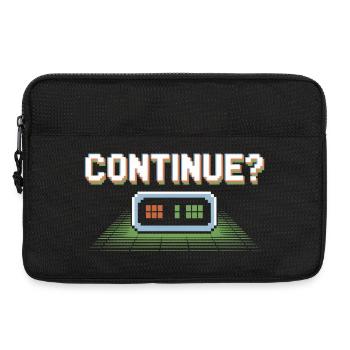 Continue Retro Gamer Pixel 8 Bit Arcade Screen - Laptop bag 13" - black - Front