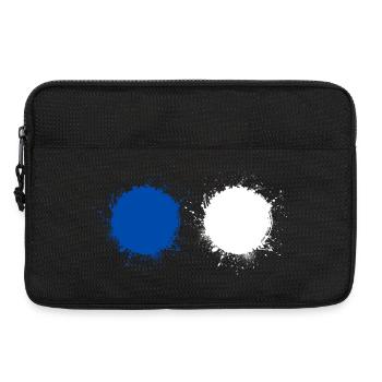 Blau Weiß - Laptoptasche 13" - Schwarz - Vorne