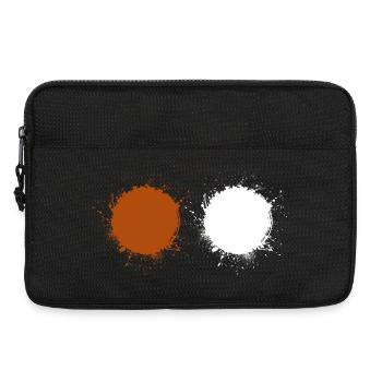 Braun Weiß - Laptoptasche 13" - Schwarz - Vorne