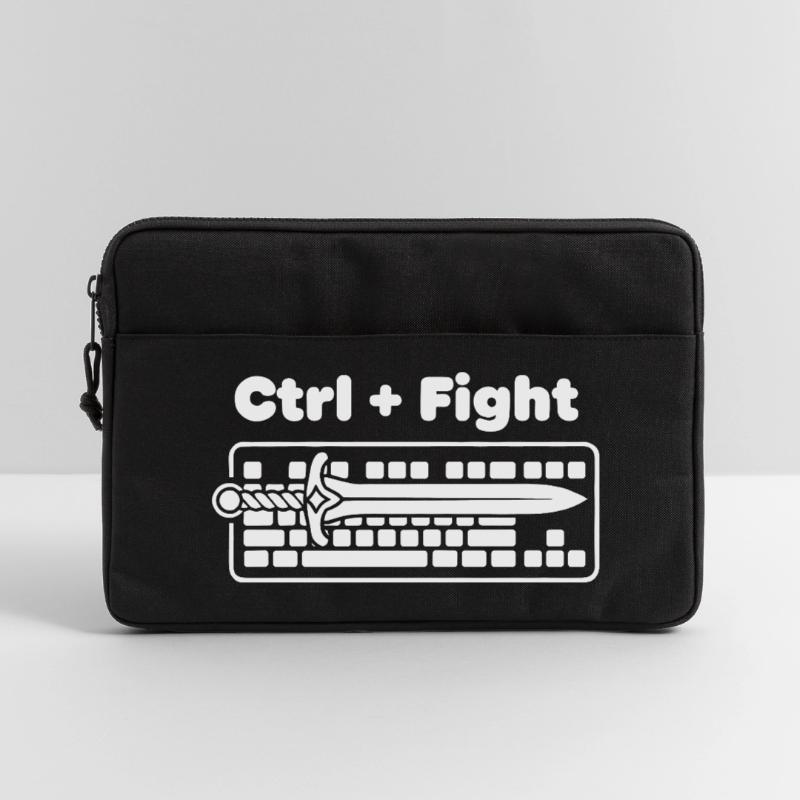 Ctrl Combat épée sur clavier Sacoche pour ordinateur portable 13 pouces