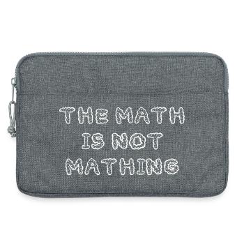 Les mathématiques ne sont pas drôles - Sacoche pour ordinateur portable 13 pouces - gris chiné - Devant