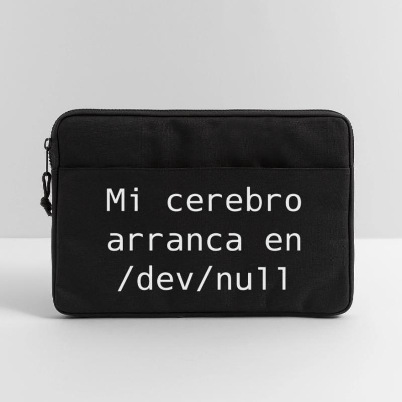 Mon cerveau commence dans /dev /null Sacoche pour ordinateur portable 13 pouces