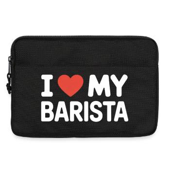 J’adore mon barista amateur de café Fan de barista - Sacoche pour ordinateur portable 13 pouces - noir - Devant