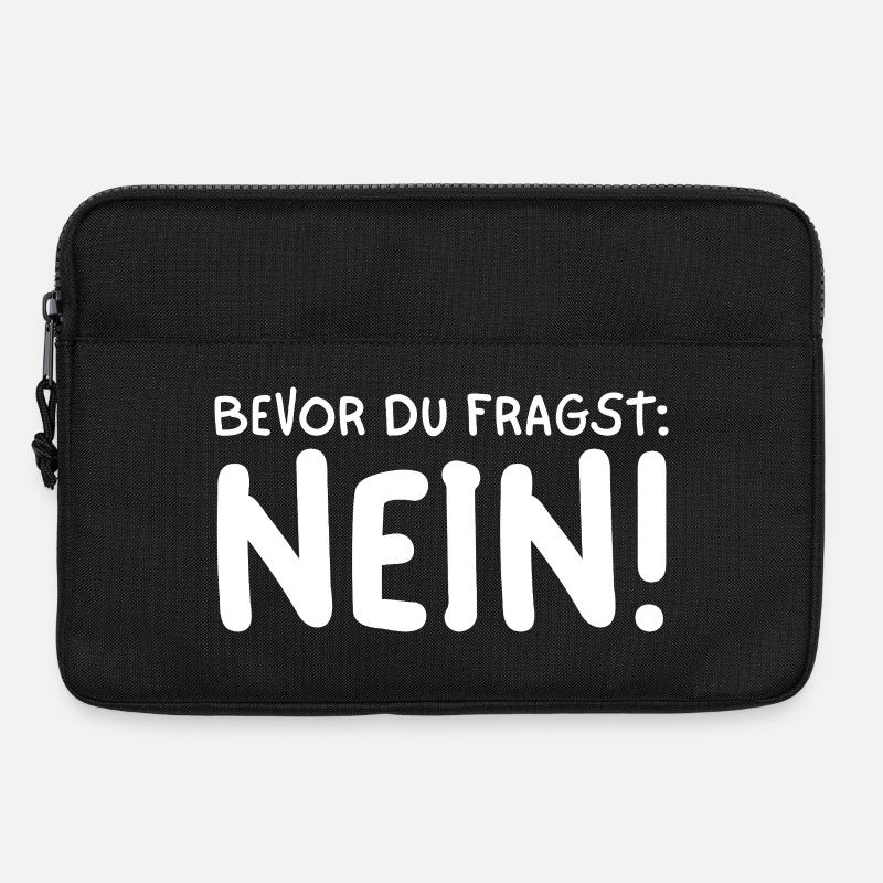 BEVOR DU FRAGST NEIN! - Laptoptasche 13" - Schwarz
