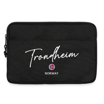 Trondheim - Norway Flag - Norge - Norwegen - Laptop bag 13" - black - Front