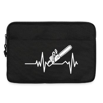Conception de la tronçonneuse Heartbeat - Sacoche pour ordinateur portable 13 pouces - noir - Devant