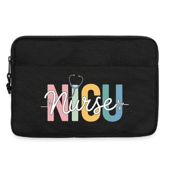 Conception des aidants arc-en-ciel - Sacoche pour ordinateur portable 13 pouces - noir - Devant