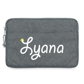 Lyana - Sacoche pour ordinateur portable 13 pouces - gris chiné - Devant