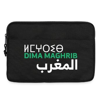 Dima Maghrib Maroc Almaghrib Al-Maghrib Maghreb - Sacoche pour ordinateur portable 13 pouces - noir - Devant