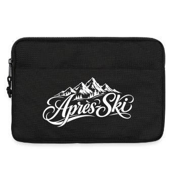 Apres Ski Schriftzug - Laptoptasche 13" - Schwarz - Vorne