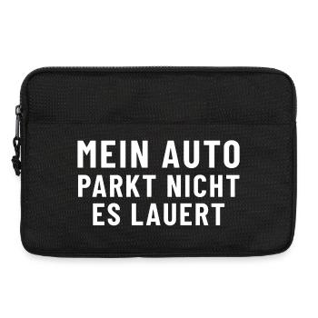 My car doesn't park, it's lurking - Laptop bag 13" - black - Front