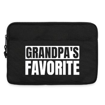 Lieblingsenkelkind Lustig Ich bin Opas Liebling - Laptoptasche 13" - Schwarz - Vorne