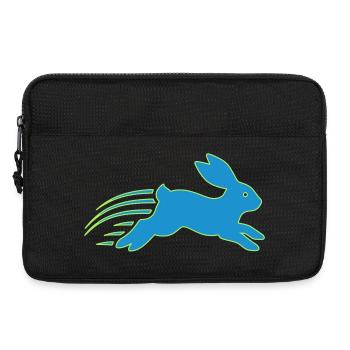 Vecteur du logo Running Bunny Speed Bunny - Sacoche pour ordinateur portable 13 pouces - noir - Devant