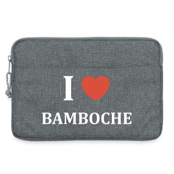 I like Bamboche - Laptop bag 13" - heather grey - Front