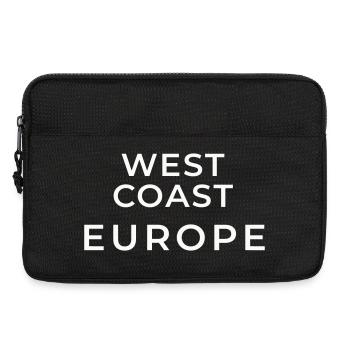 Typographie West Coast Europe - Sacoche pour ordinateur portable 13 pouces - noir - Devant