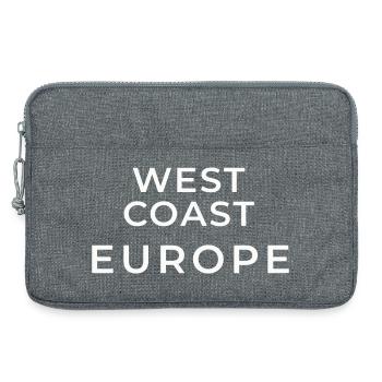 Typography West Coast Europe - Laptop bag 13" - heather grey - Front