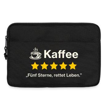 Kaffee Bewertung – Fünf Sterne, rettet Leben - Laptoptasche 13" - Schwarz - Vorne