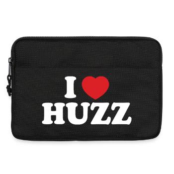 I Love HUZZ Logo I Heart Huzz Trend-Slang - Laptoptasche 13" - Schwarz - Vorne