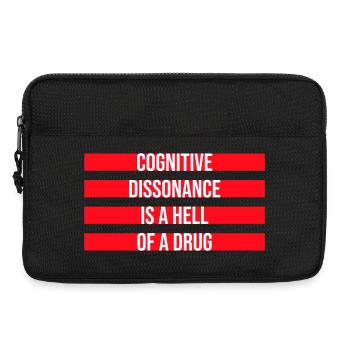 La dissonance cognitive est un sacré dicton. - Sacoche pour ordinateur portable 13 pouces - noir - Devant