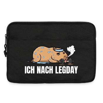 Legday Kraftsport - Lustiges Capybara Workout - Laptoptasche 13" - Schwarz - Vorne