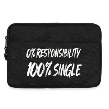 0% Responsibility 100% Single - Laptop bag 13" - black - Front