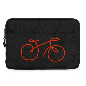 Fahrrad Hand gezeichnet - Laptoptasche 13" - Schwarz - Vorne
