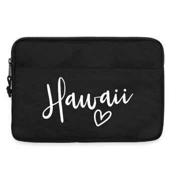 Les femmes de Hawaii Heart Love Hawaii - Sacoche pour ordinateur portable 13 pouces - noir - Devant