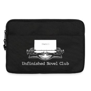 Unfinished Novel Club Bookish Writer Aesthetic - Laptop bag 13" - black - Front