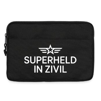 Superheld In Zivil Superhero Superhelden Kostüm - Laptoptasche 13" - Schwarz - Vorne