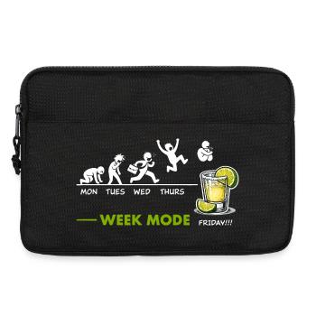Ich kann das Wochenende kaum erwarten – Freitag gibt es Tequila - Laptoptasche 13" - Schwarz - Vorne