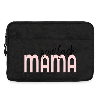 Zweifach Mama - Laptoptasche 13" - Schwarz - Vorne