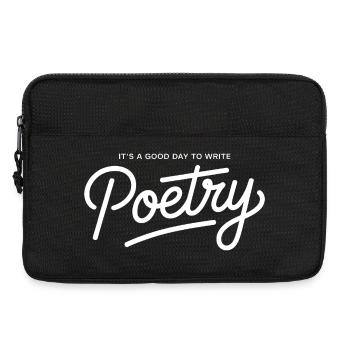Poetry Day Handschrift - Laptoptasche 13" - Schwarz - Vorne