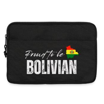 Fier des Boliviens, j’aime la Bolivie - Sacoche pour ordinateur portable 13 pouces - noir - Devant