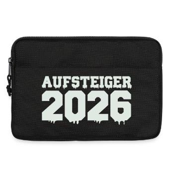 Aufsteiger 2026 Motiv - Laptoptasche 13" - Schwarz - Vorne