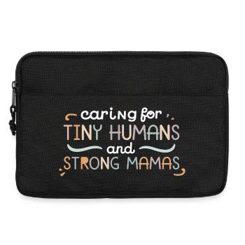 Little heroes, strong moms - Laptop bag 13" - black - Front