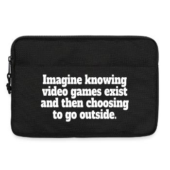 Imagine Video Games Exist PC Gamer Gaming Zocker - Laptop bag 13" - black - Front