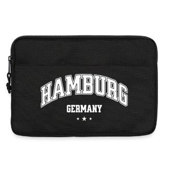 Hamburg Germany Retro College Look Design - Laptop bag 13" - black - Front